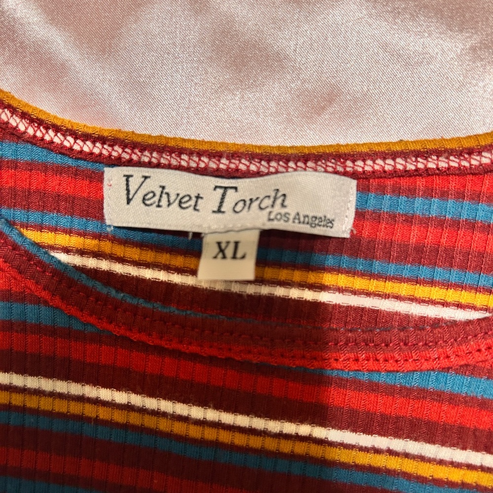 Velvet Torch Multicolor Striped Top